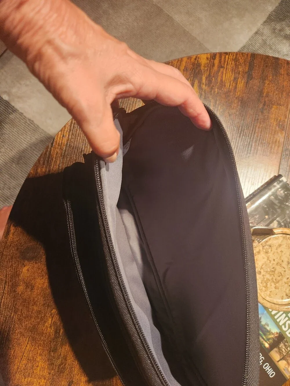 Tumi Black Nylon Laptop Organizer Sleeve